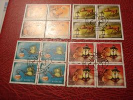 Satz Weihnachten, 2013, FDC  + 4erblock Lose ET-o