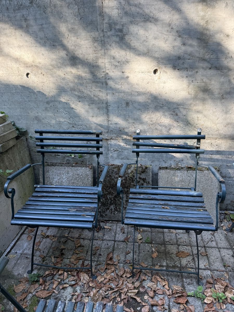Set de table et chaises: Vintage Gartenmöbel – D'occasion à Biel/Bienne par walterwhite02 2