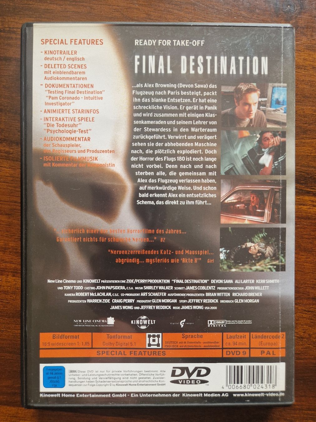 Tutti i DVDs: Final Destination DVD – Usato da Emmenbrücke venduto da alexa1983 1