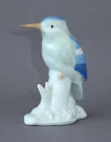 Farbiger Porzellan « Eisvogel » - 13.0cm