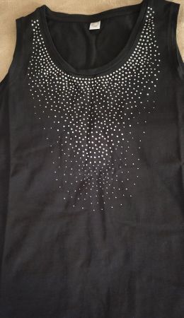 Robe noire "Simone"/Kleid schwarz "Simone"