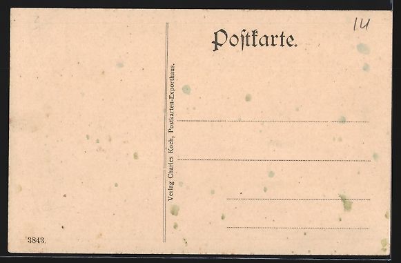 Cartoline postali: AK Marbach, Ortsansicht mit Grünhorn – Usato da Berlin venduto da bartko-reher 1