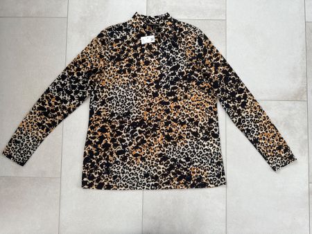 Damen Langarm Shirt schwarz / weiss / gelb