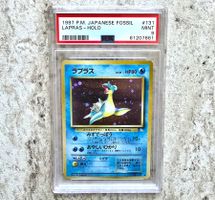 Pokemon PSA 9 MINT 1997 Lapras Japanese Fossil Holo #131