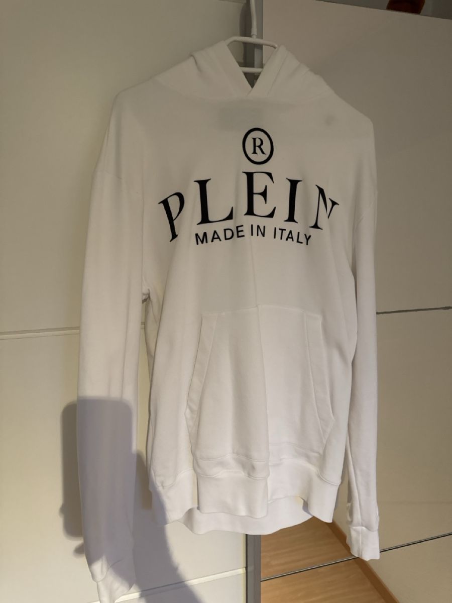 Philipp Plein Maglioni & Felpe: Philipp Plein Hoodie weiss Gr. L – Usato da Wettswil venduto da GP_18