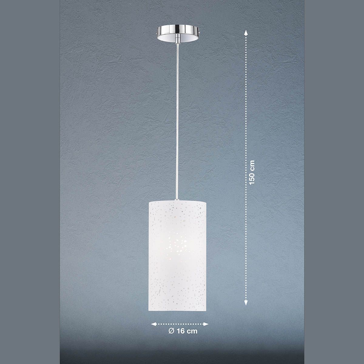Lampadari & plafoniere: Pendelleuchte, 16 cm Ø, Stoffschirm – Nuovo (secondo la descrizione) da Kreuzlingen venduto da Smart-Light 1