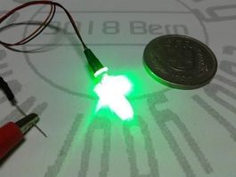 Blink-LED 5mm grün 12V verkabelt