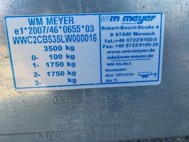 Wm Meyer Anhänger: Anhänger 3'500 kg, inkl. Armee Container – Neu (gemäss Beschreibung) aus Schönholzerswilen von RWS_BAUTECH 3