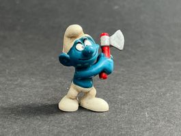 Schlumpf Holzhacker 20087 Schleich Made in Hongkong Figur