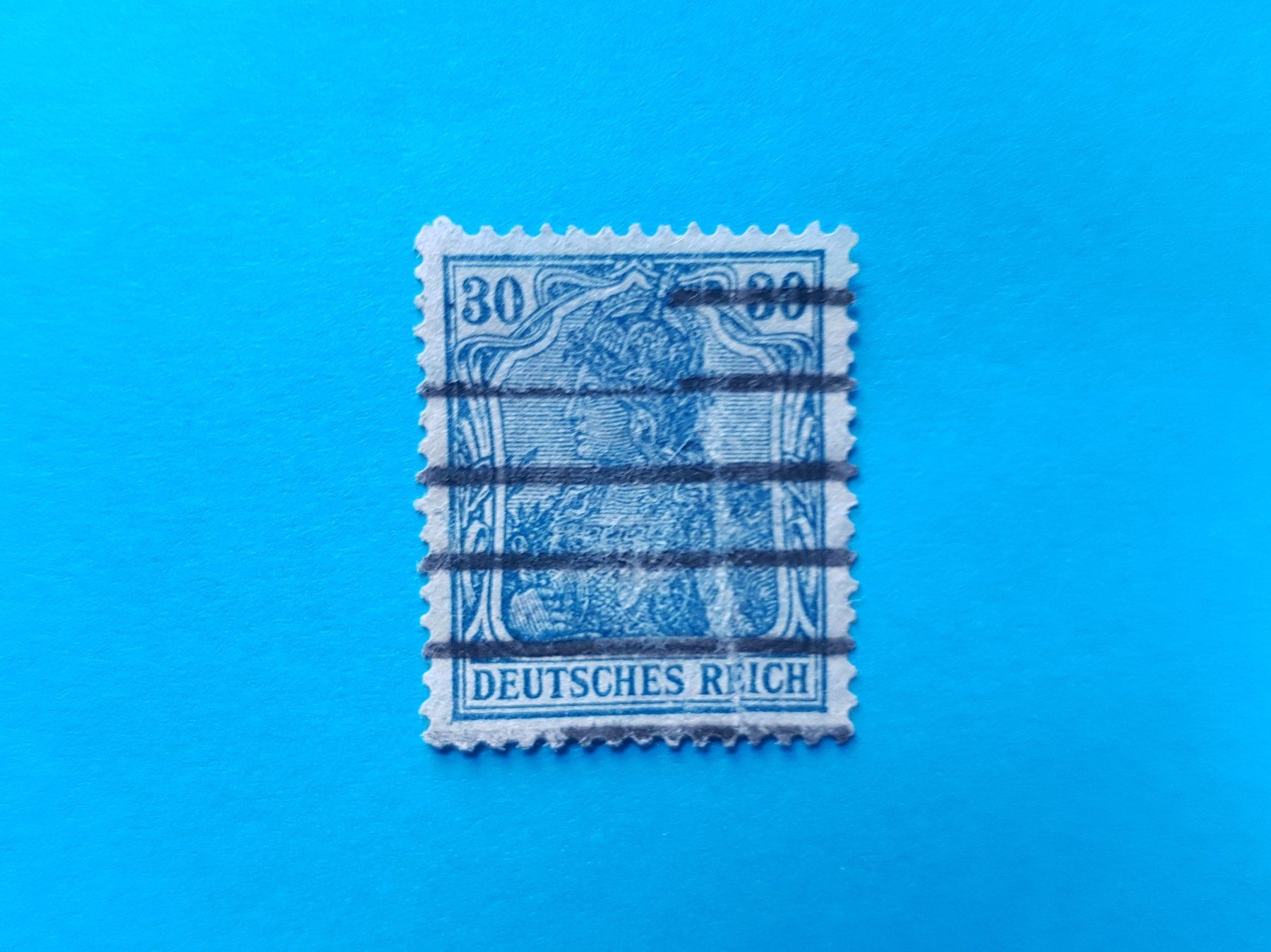 Tutti i francobolli: 30 Reichspfennig - DR - Germania - 1920 – Usato da Reinach BL venduto da Dexy62