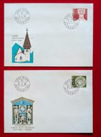 ARCHITEKTUR 612 613 KIRCHE SAANEN ZYTGLOGGE BERN FDC 1979 80