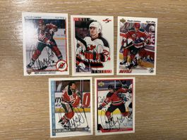 Claude  Lemieux NHL EVZ Hockey Card signiert
