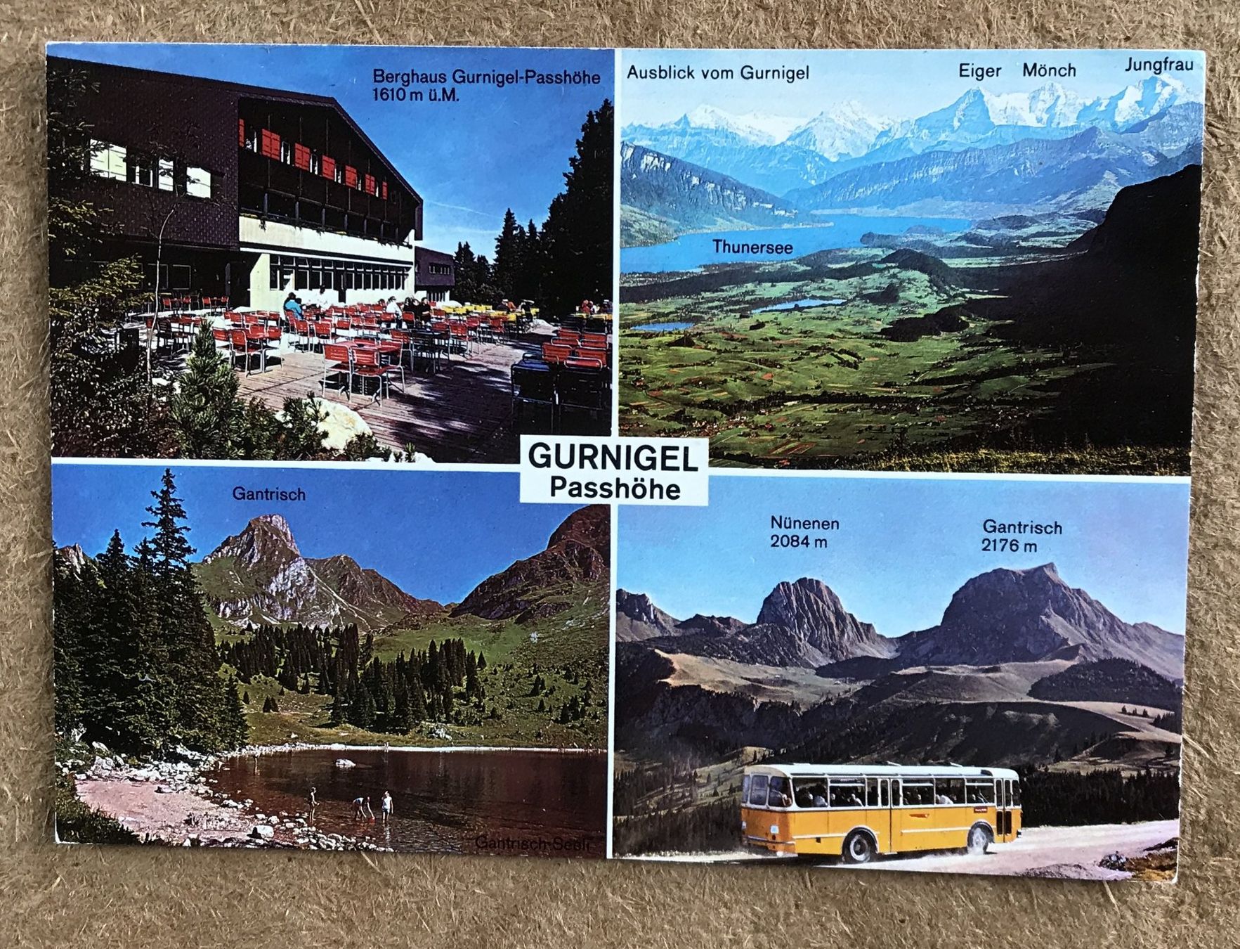 Cartoline postali: ANSICHTSKARTE GURNIGEL PASSHÖHE – Usato da Ostermundigen venduto da wini63