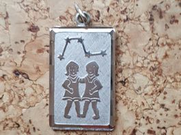 Schmuckanhänger "Zwillinge" aus Silber