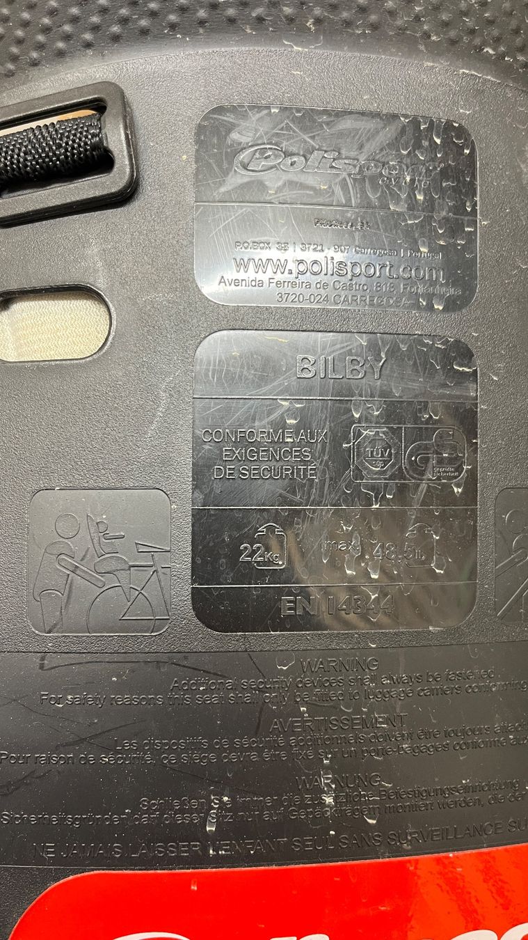 Sièges auto: Kinderfahrradsitz – D'occasion à Zürich par mic_25dl 2