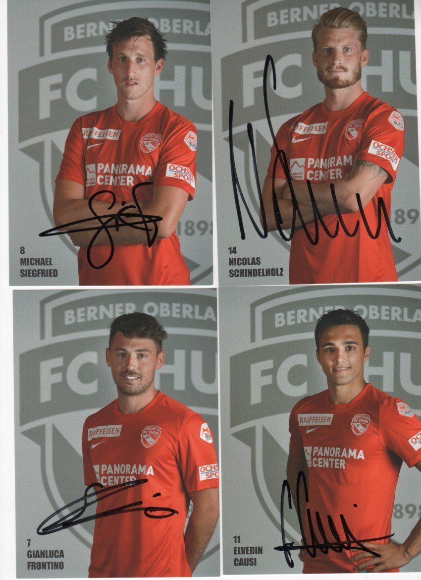 Autografi: Autogrammkarten von FC Thun 2015 – Usato da Muri AG venduto da rogana 2
