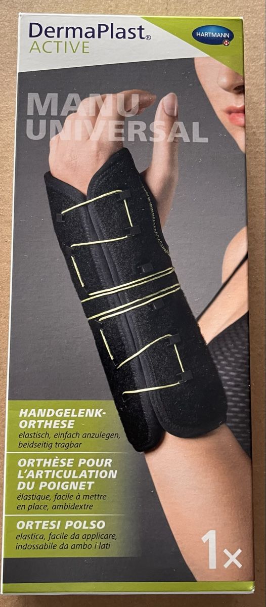 Hartmann Attrezzature mediche: DERMAPLAST Active Manu1  Orthèse de poignet. – Nuovo e nell'imballaggio originale da Clarens venduto da hal_y9wf