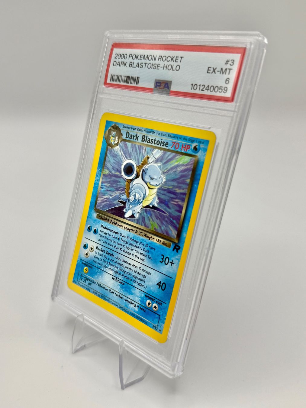 Pokémon Carte collezionabili: Pokemon Dark Blastoise 3/82 Holo Team Rocket PSA 6 – Usato da Steffisburg venduto da SwissPokeTrade 1