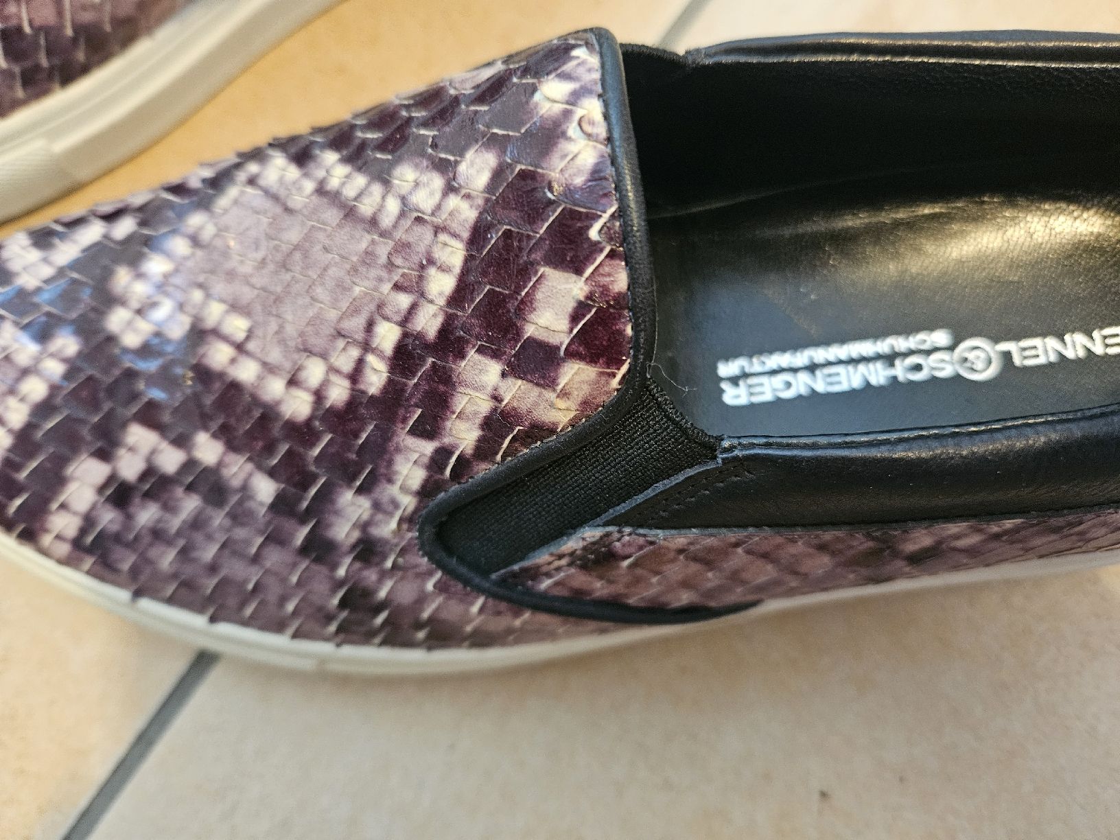Kennel + Schmenger Scarpe da donna: Kennel & Schmenger Slipper, Schlangenmuster, Grösse 4.5 – Usato da Steckborn venduto da suz_v2v6 8