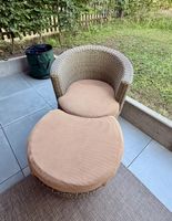 Gartenmöbel Set // Gartenlounge aus hellem Rattan