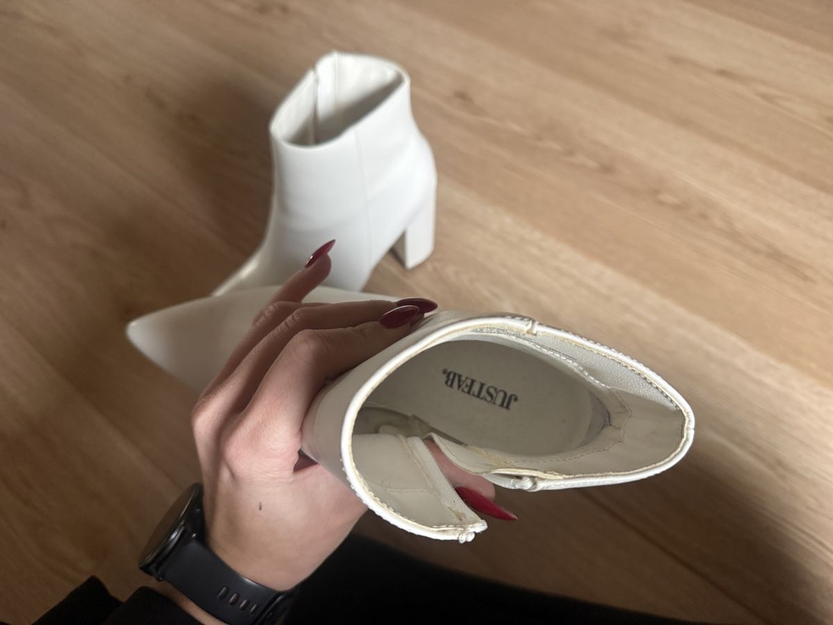 Scarpe da donna: Bottines à talons blanches (38.5), justfab – Usato da Grand-Lancy venduto da laura_oeg 5