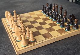 Schach Spiel Reiseschach mir grossen Figuren