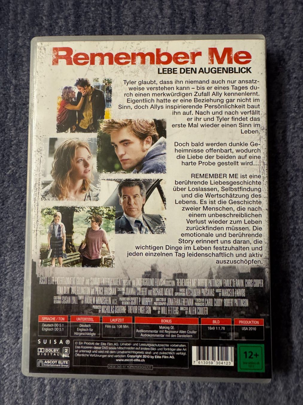 Tutti i DVDs: DVD Remember Me – Usato da Winterthur venduto da Malve00 1