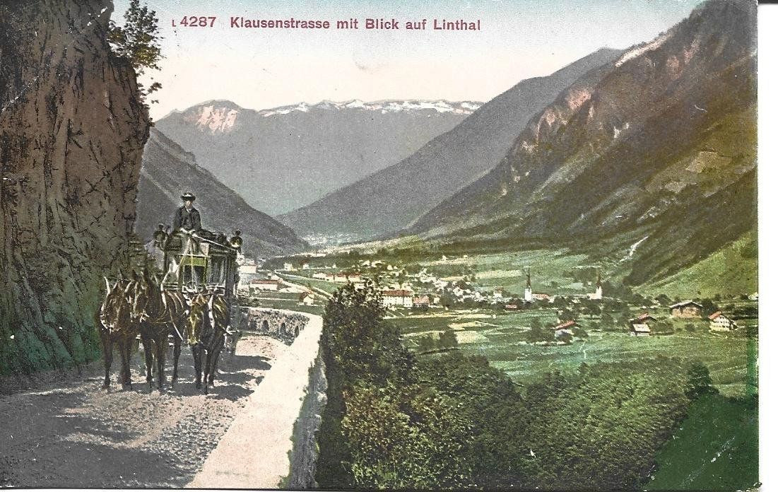 Cartoline postali: AK Klausen  Postkutsche – Usato da Appenzell venduto da mai25