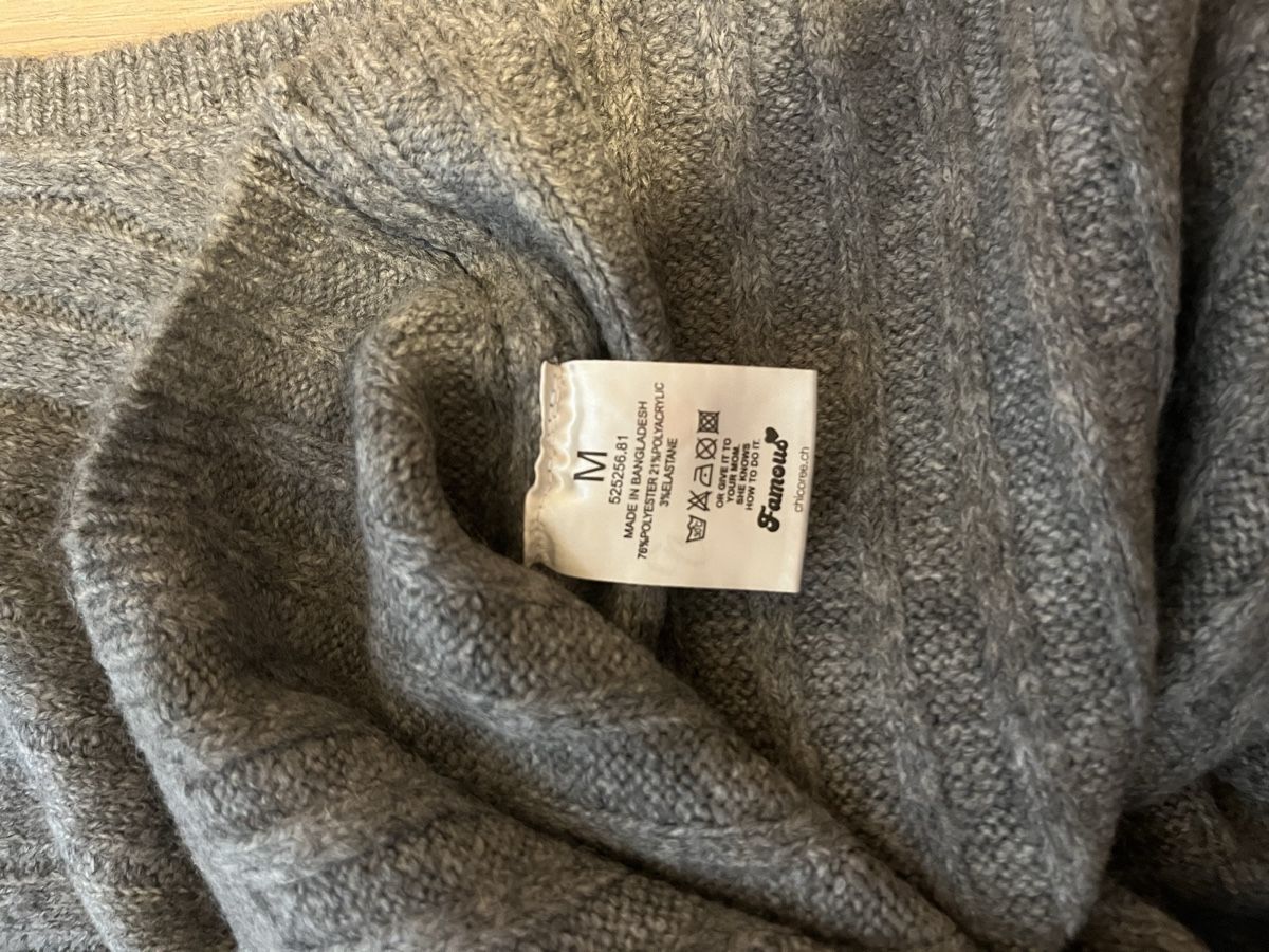 Gilets: Strickpullunder gerippt grau M neu – Neuf (Voir description) à Birrwil par vanyboo 4