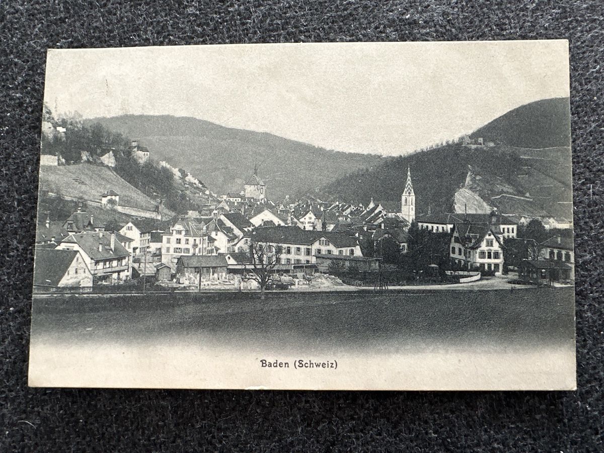 Cartes postales: Baden 1906 Oberstadt – D'occasion à Wettingen par Phibras