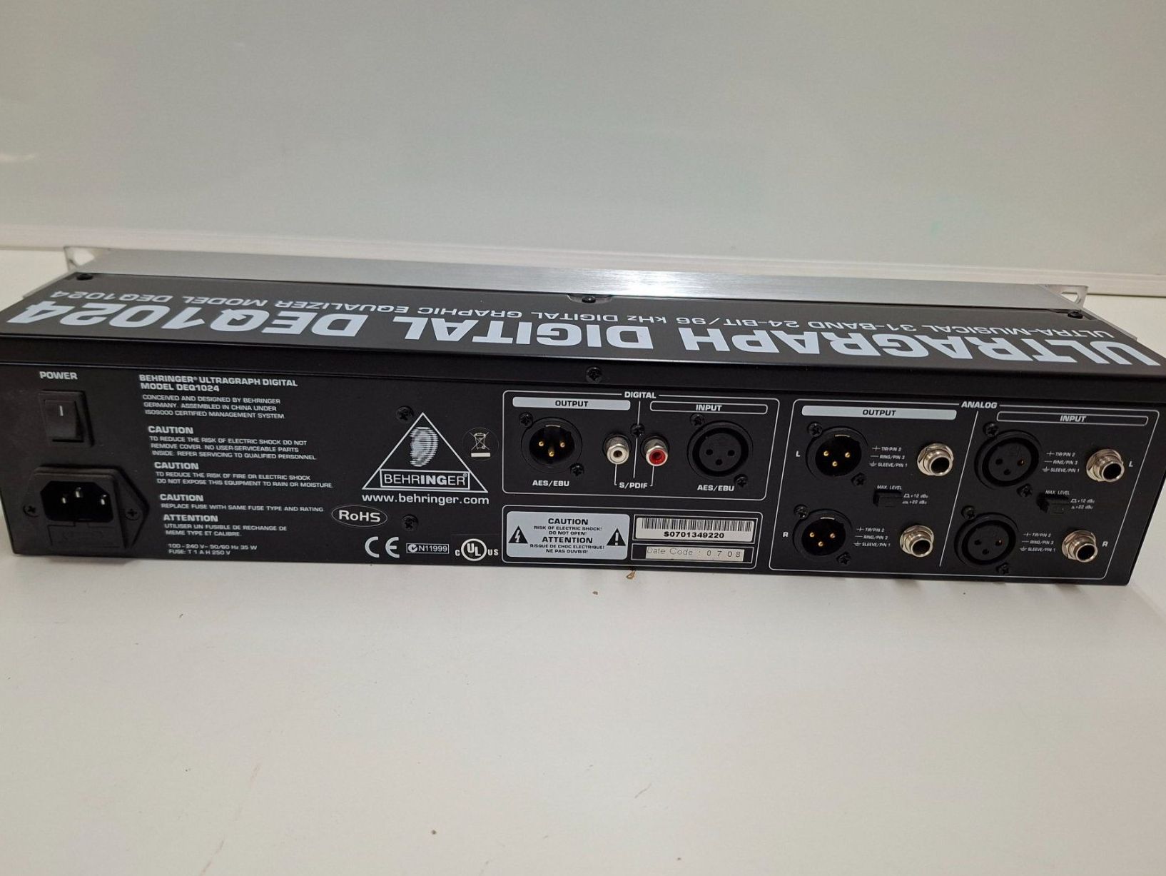 Behringer Equalizzatori: Behringer Audiosystem Ultra-Curve Pro und Ultragraph Digital – Usato da Wettingen venduto da Wendemarket 5