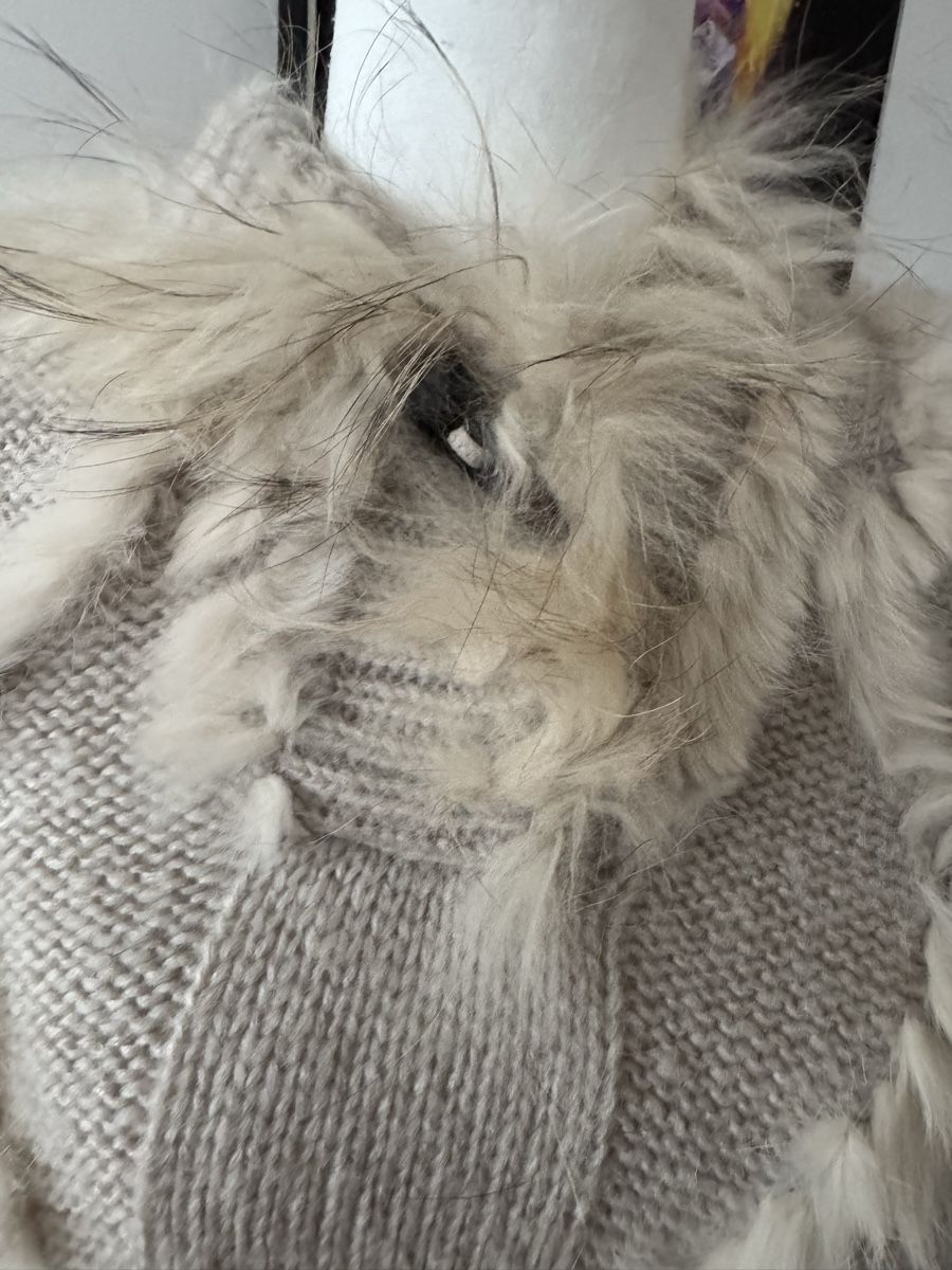 Maglioni & Felpe: Strickponcho mit Echter Pelz Marke  BomBoogie – Nuovo (secondo la descrizione) da Buchs ZH venduto da Automatic007 4