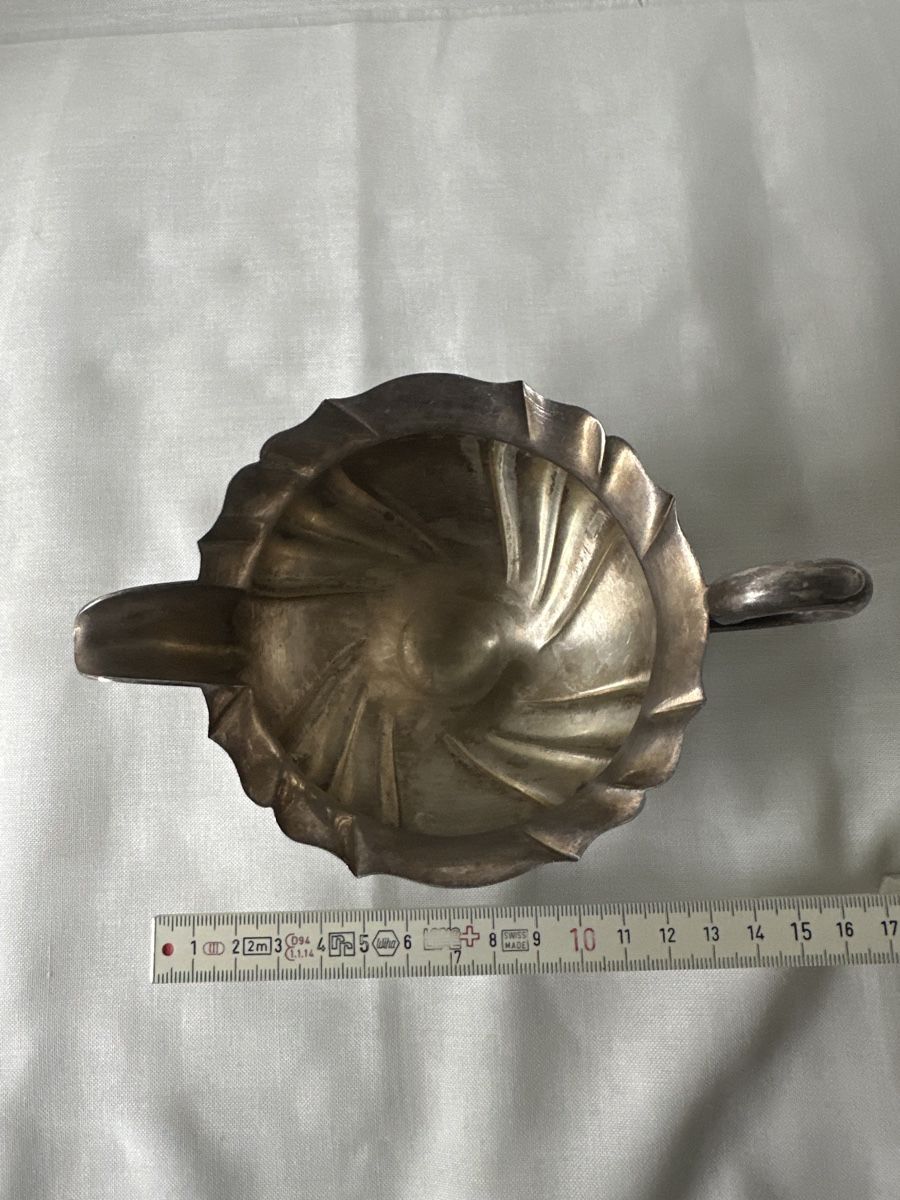 Caraffe: Silber  Milchkännchen ALP. Dänemark versilbert gemarkt – Usato da Zürich venduto da Chaeffeler 2