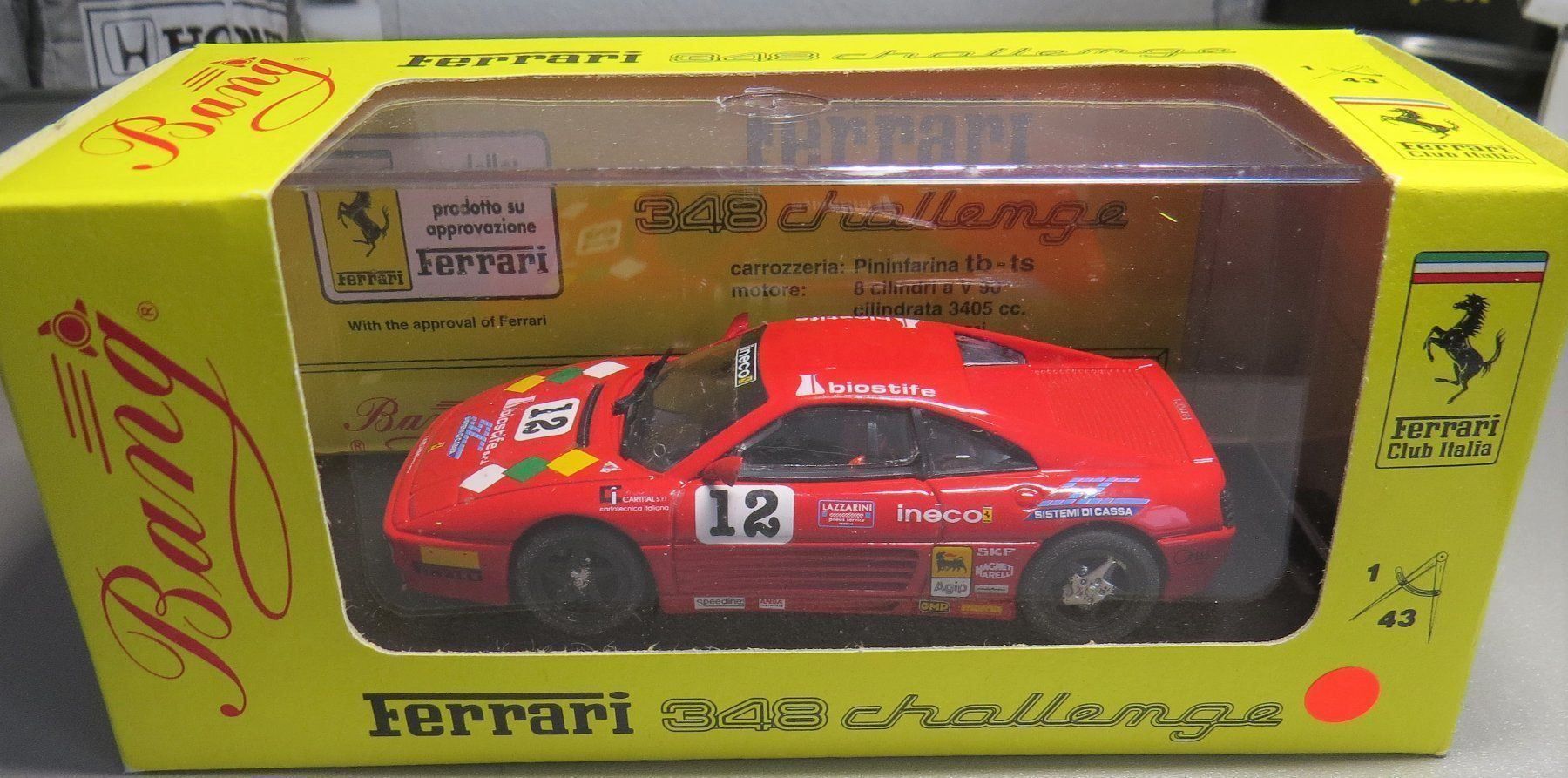 Ferrari Modellini d'auto: 1:43 Ferrari 348 Challenge 1994 – Nuovo e nell'imballaggio originale da Ettingen venduto da campione_1 2
