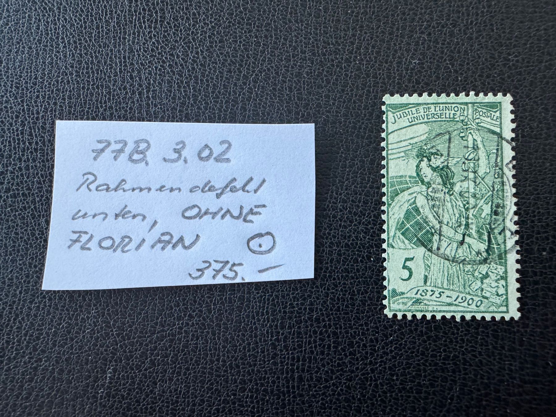 Tutti i francobolli: UPU 1900, Nr. 77B.3.02, gestempelt – Usato da Stallikon venduto da HILDECH1