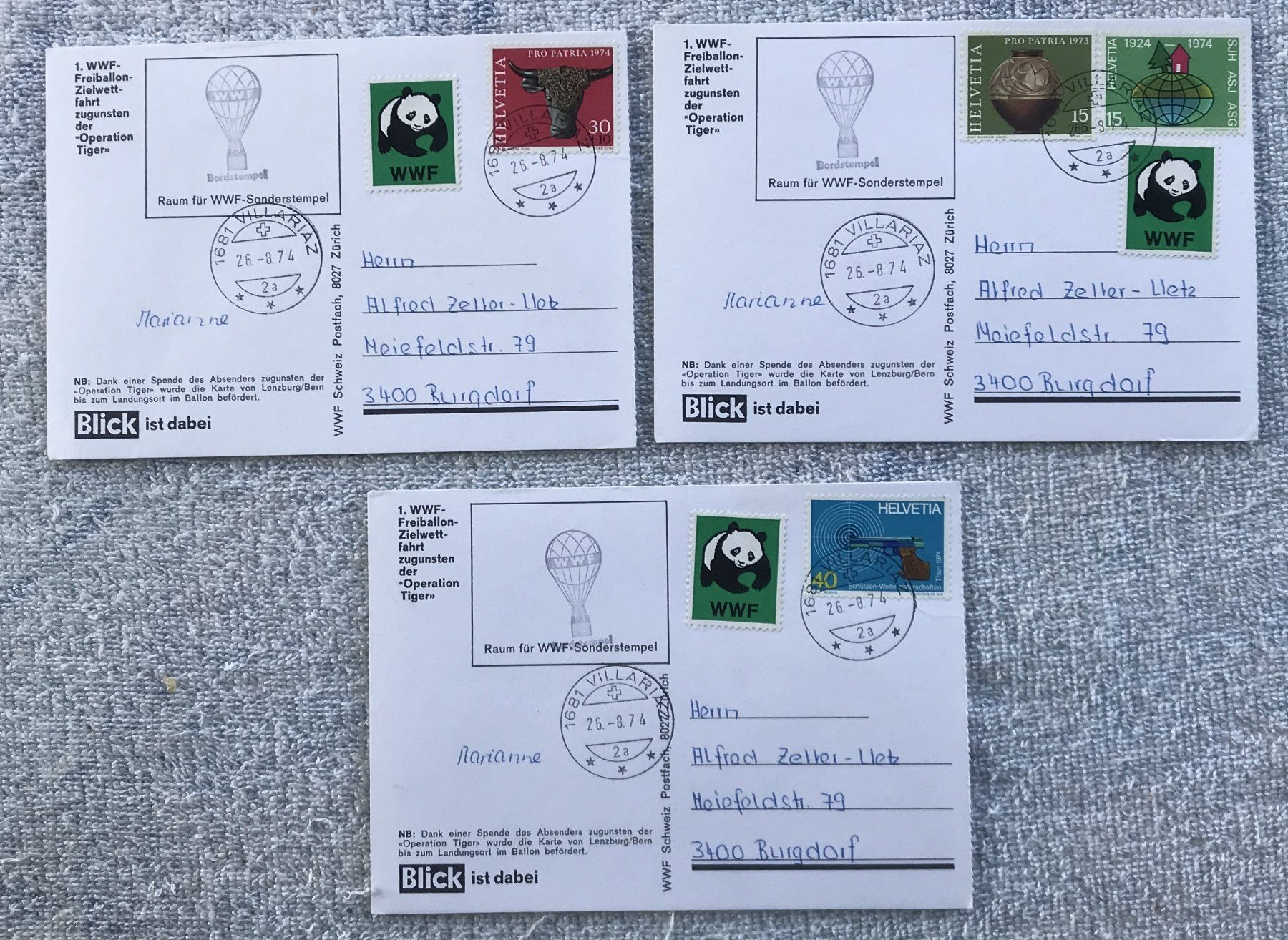 Alle Briefmarken: LOT BRIEFUMSCHLÄGE – Gebraucht aus Ostermundigen von Heavenmaus75
