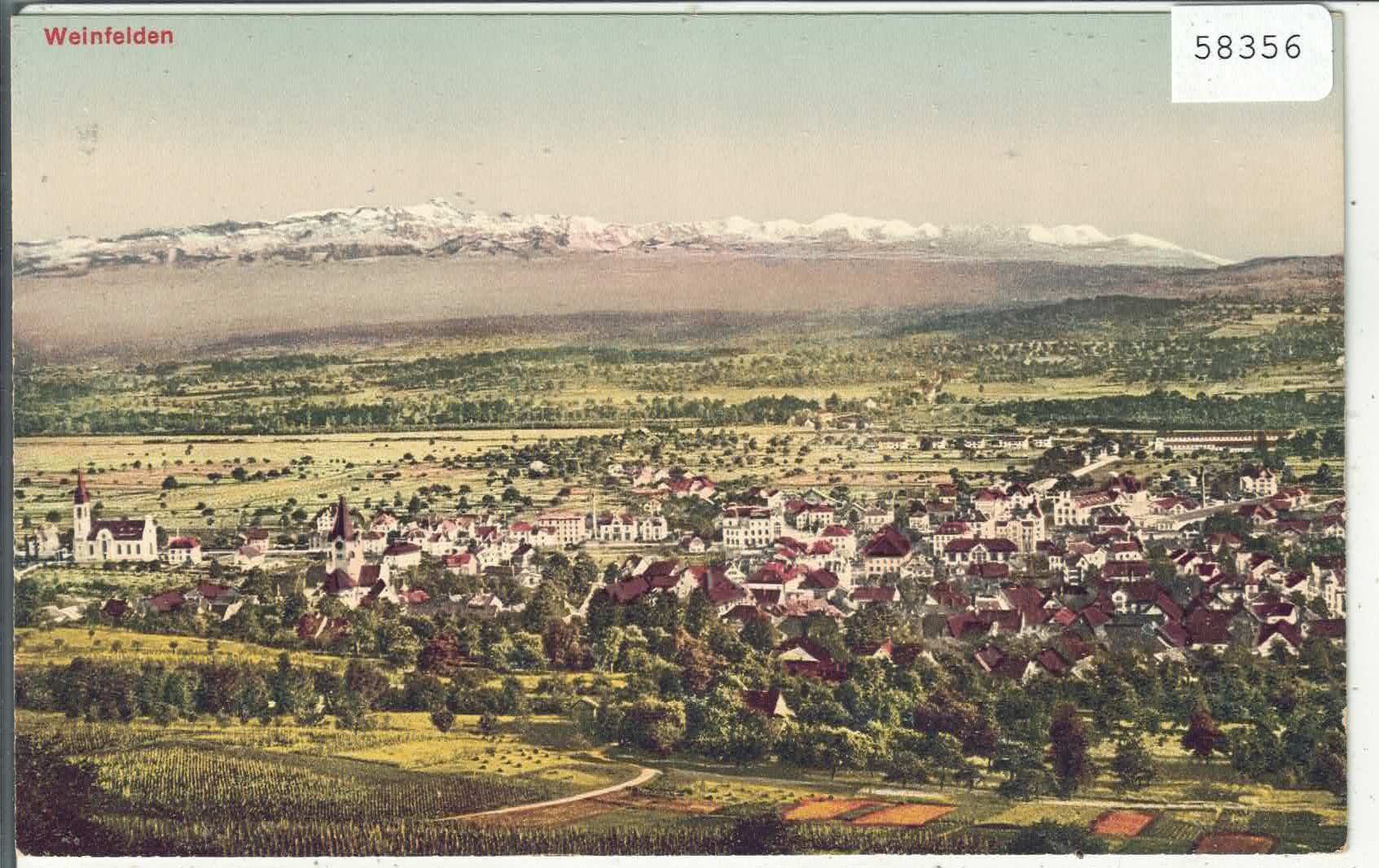 Cartoline postali: Weinfelden - Generalansicht - Litho – Usato da Ettingen venduto da Kartenplanet