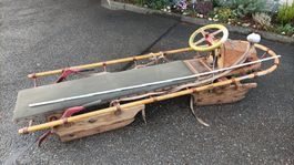 Antike Bob Schlitten um 1900 Wunderschöner Rodelsports Arosa