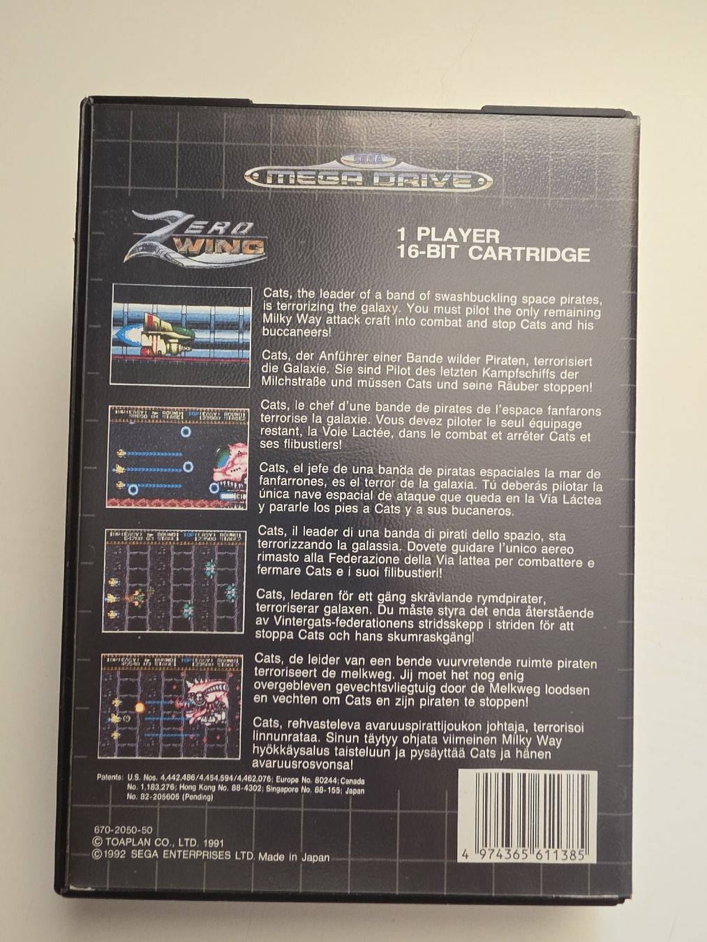 Sega Giochi: Zero Wing Sega Mega Drive PAL komplett mit Anleitung – Usato da Tafers venduto da whereyogamesat 1