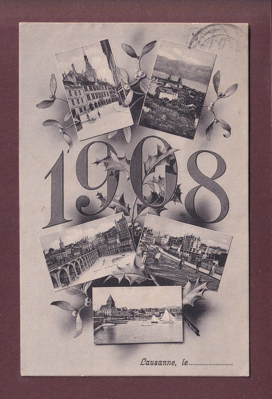 Cartes postales: LAUSANNE - 5 images - 1908 – D'occasion à Pully par nicecards