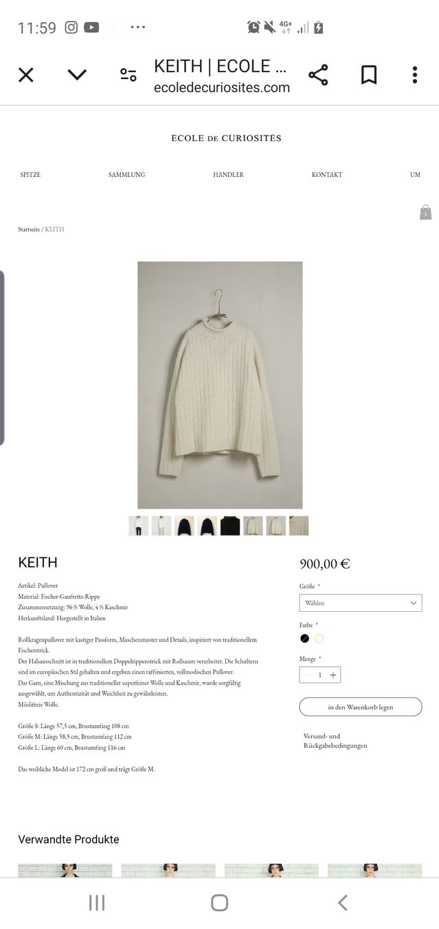 Pulls & Sweat-shirts: Ecole de Curiosites, Pullover, M, Neu – Neuf avec emballage d'origine à Winterthur par Sjull 8