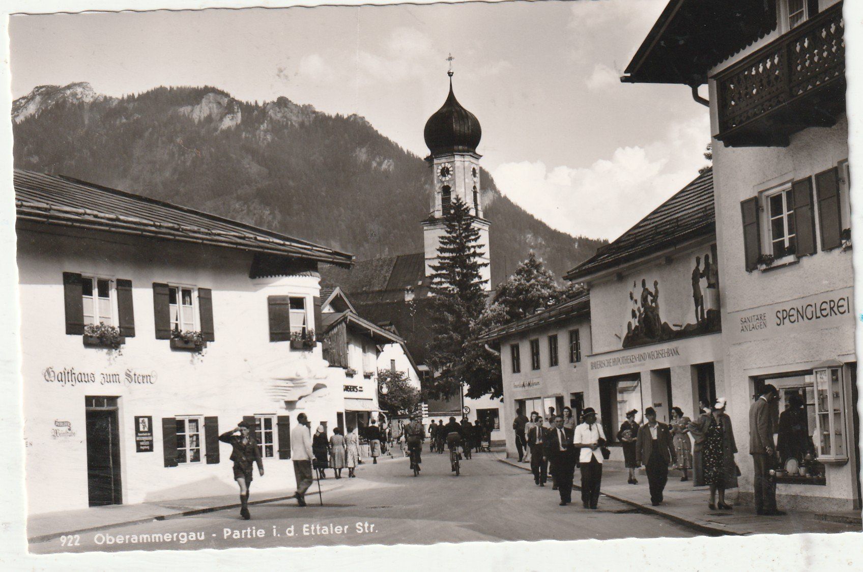 Cartoline postali: Oberamergau Dorfstrasse – Usato da Lumbrein venduto da made02
