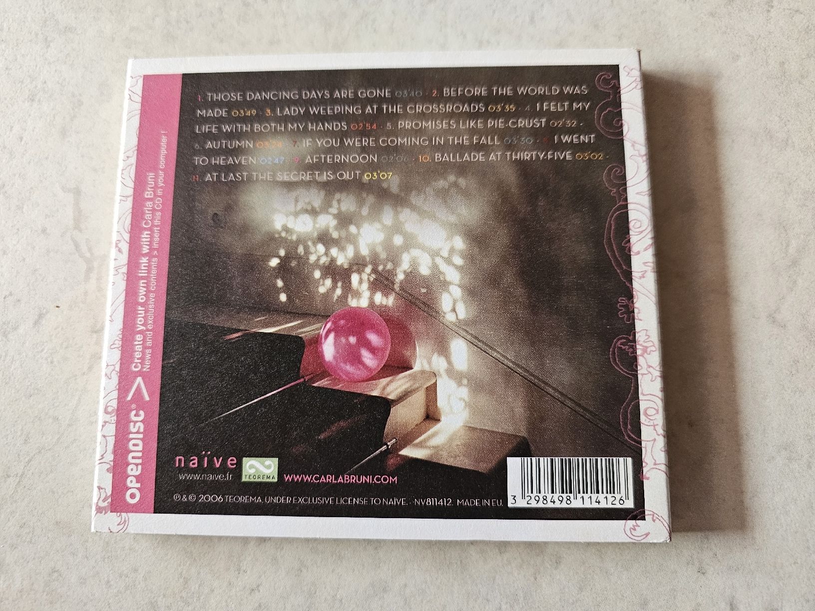 CDs: Carla Bruni  -  No Promises – Gebraucht aus Schneisingen von backstore24 1