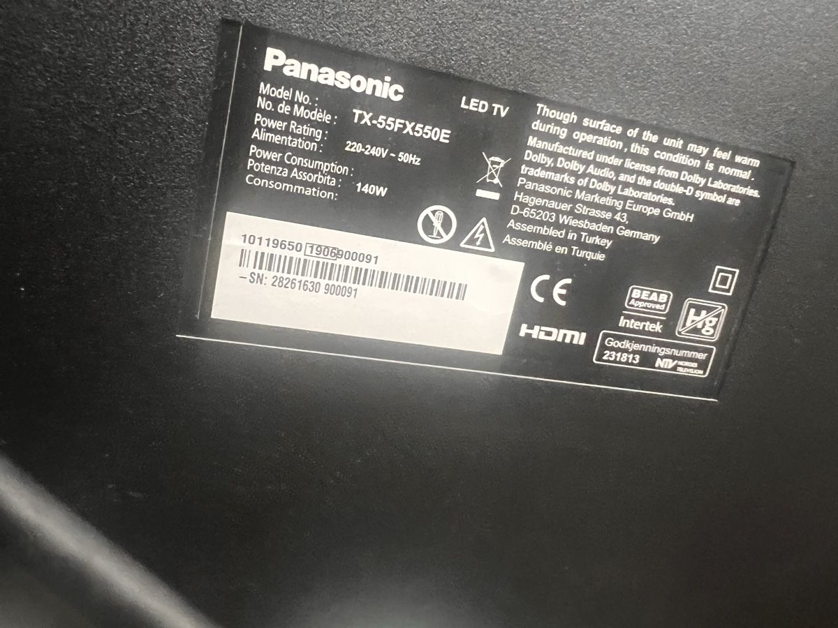 Televisori: Panasonic LED-TV TX-55FX550E – Usato da Basel venduto da PowMow 1