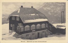 Mürren   BE   -   BAHNHOF auf dem Allmendhubel