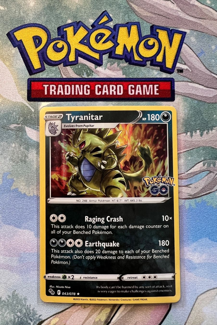 Cartoline: Tyranitar Holo Go 043/078 – Usato da Sempach venduto da R-G