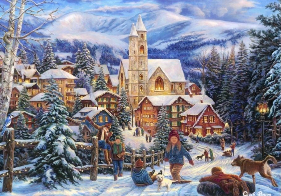 Puzzles: Schönes Winter Puzzle 500 Teile – Neu (gemäss Beschreibung) aus Bütschwil von  1