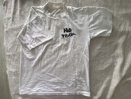 Vintage // No Fear T-Shirt  // weiss