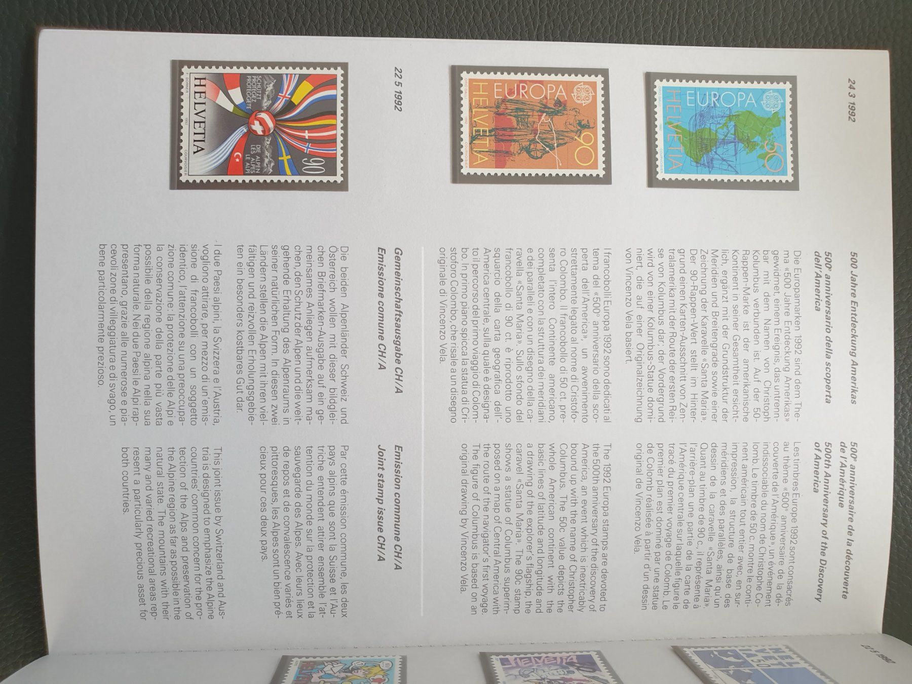 Alle Briefmarken: Jahresbuch CH Briefmarken 1992 postfrisch top – Neu (gemäss Beschreibung) aus Frauenfeld von Kasico 3