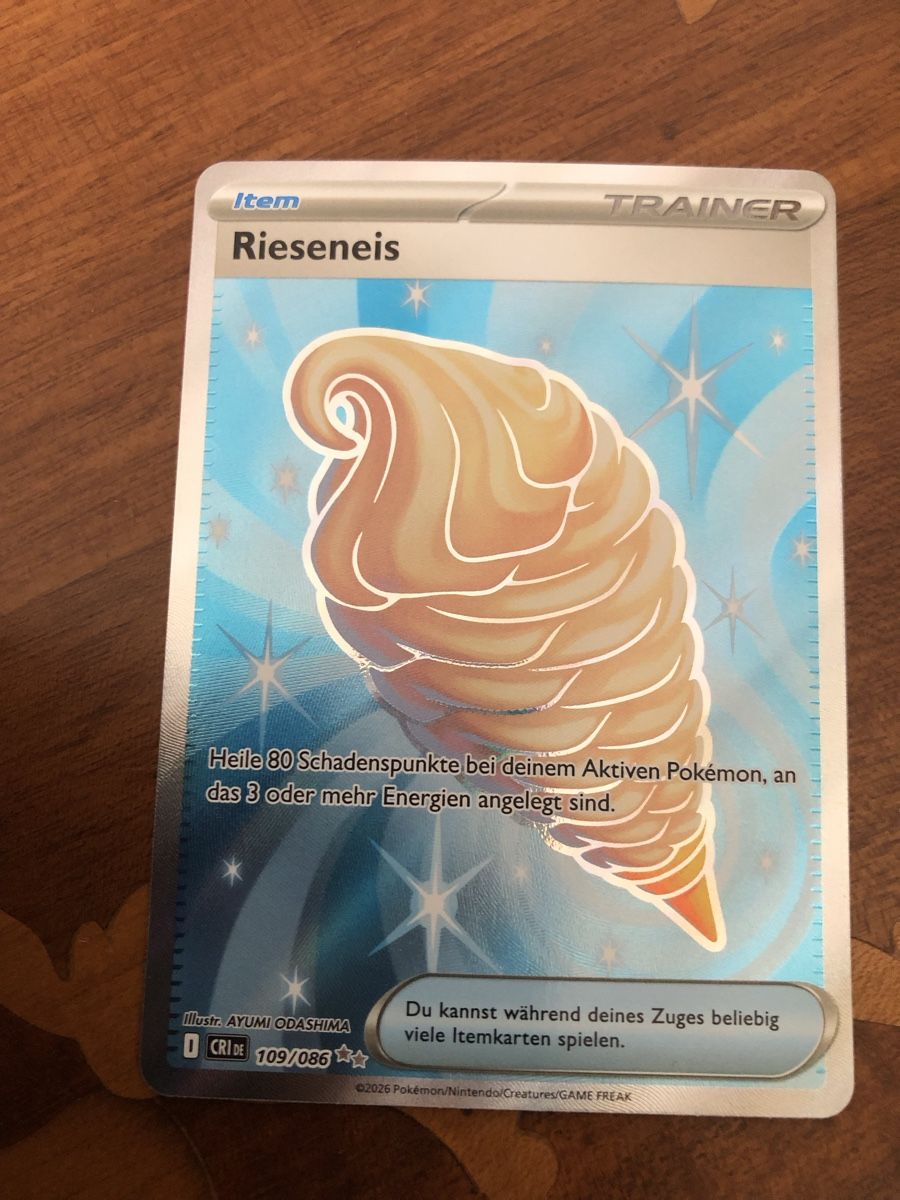 Pokémon Carte collezionabili: Pokemon Karte Rieseneis – Nuovo e nell'imballaggio originale da Worb venduto da Tyra07